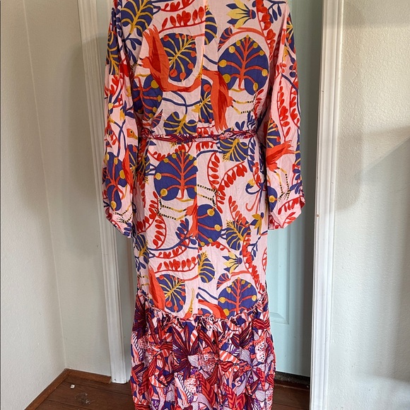 Anthropologie Claire Colin Botanical Robe - Picture 6 of 12